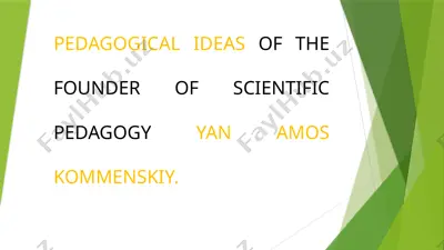 pedagogical ideas of yan amos komenskiy — PPTX