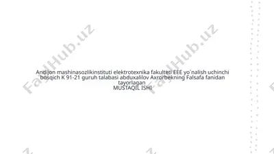 gʻazzoliyning bilish ilmi haqidagi falsafiy qarashlarining tahlili — PPTX