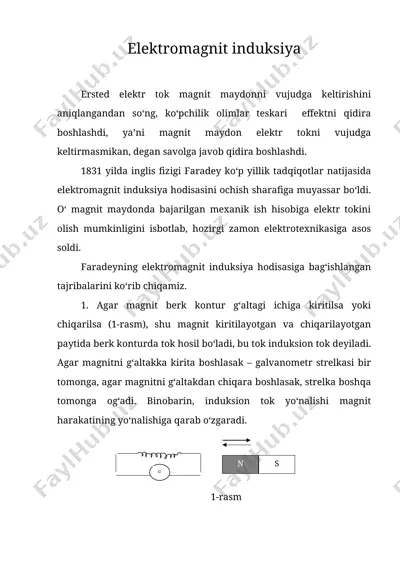 elektromagnit induksiya — DOC