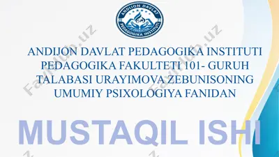 gerontopsixologiya — PPTX
