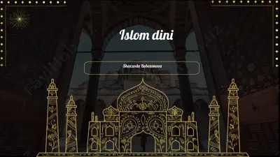 islom dini — PPTX