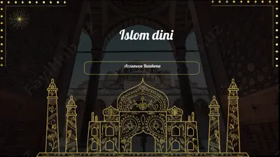 islom dini — PPTX