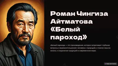 роман чингиза айтматова «белый пароход» — PPTX