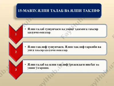 istemolchilar va korxonalar uchun narxlar — PPT