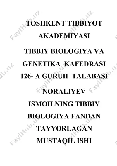 organlar sistemasi onto-fiogonizi — DOCX