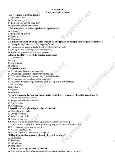 kasbiy nazariy savollar — DOCX