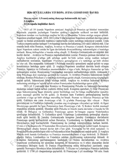 yevropa (vena geosiyosiy davri) — PDF