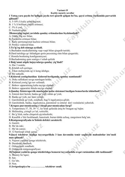 kazbiy nazariy savollar — DOCX