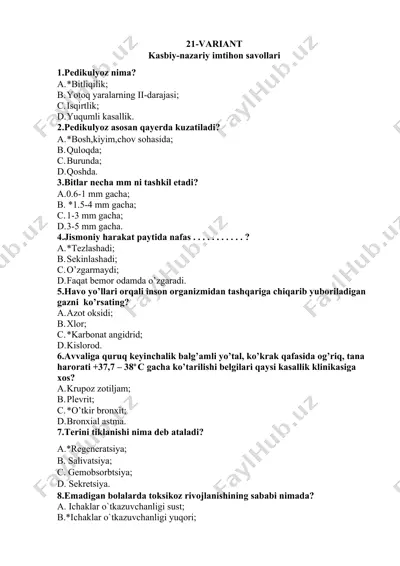 kasbiy-nazariy imtihon savollari — DOCX