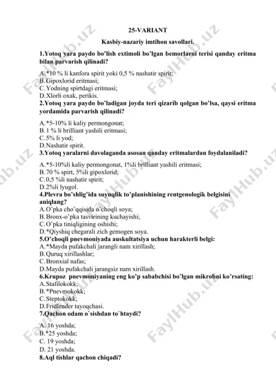 kasbiy-nazariy imtihon savollari — DOCX