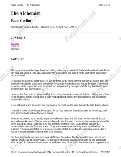 the alchemist — PDF
