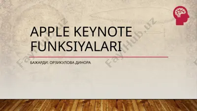 apple keynote — PPTX