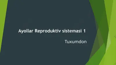 ayollar reproduktiv sistemasi — PPTX