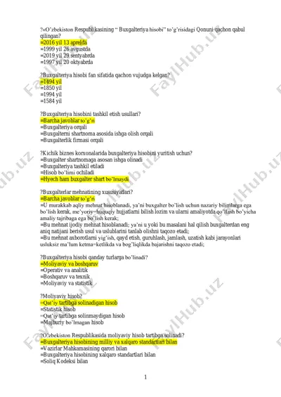 o'zbekiston respublikasining "buxgalteriya hisobi" to'g'risidagi qonun — PDF