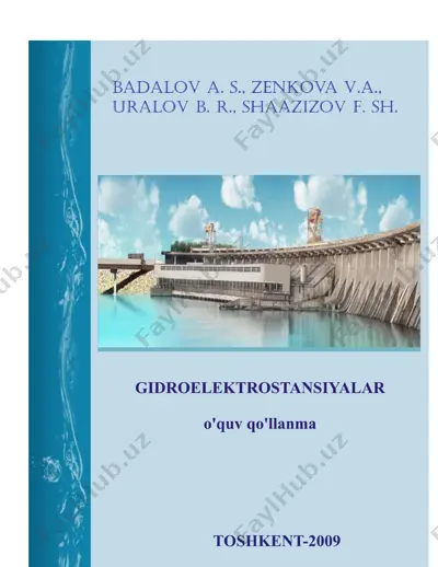 gidroelektrostansiyalar (o'quv qo'llanma) — PDF
