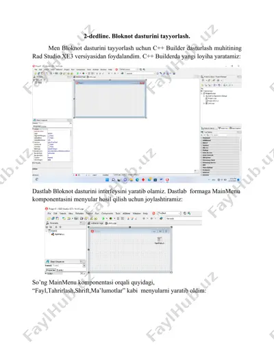 bloknot dasturi — DOCX