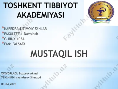 falsafiy dunyoqarashning o’z-o’zini anglashdagi roli — PPTX