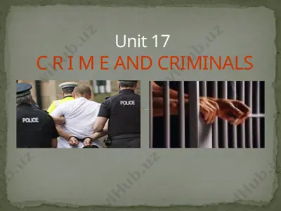 crime and criminals — PPTX