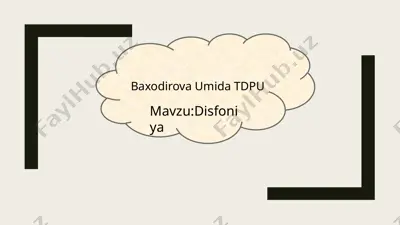 disfoniya — PPTX