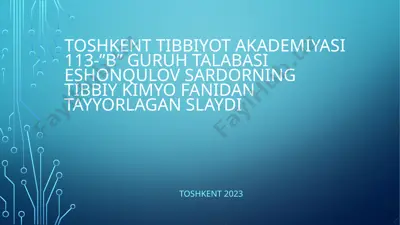 slayd tayyorlagan "kolloid sistemalarning molekulyar-kinetik va spetsifik xossalari" — PPTX
