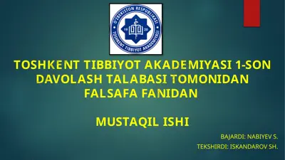 hukmning tarkibi va xususiyatlari — PPTX