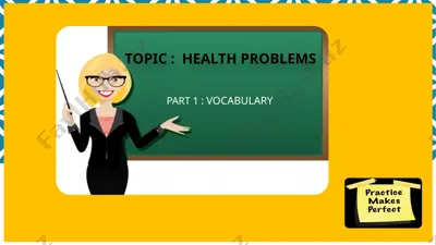 health problems vocabulary — PPTX