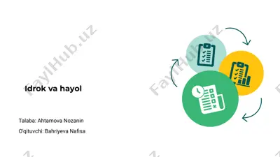 idrok va hayol — PPTX