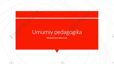 umumiy pedagogika — PDF