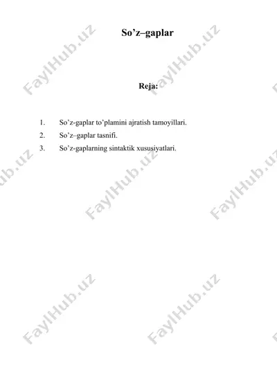 so’z–gaplar — DOC