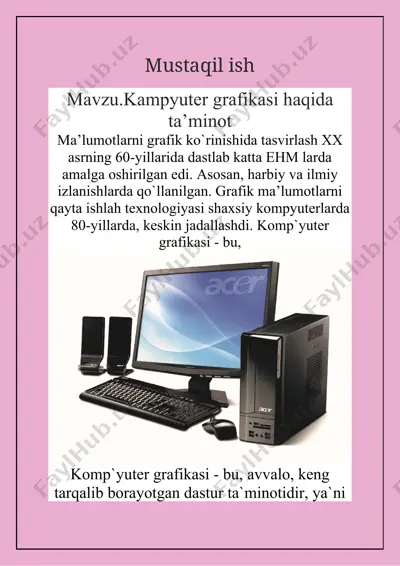 kampyuter grafikasi — DOCX