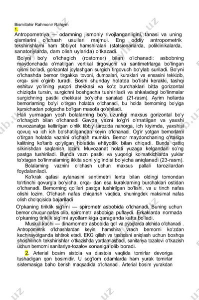 antropometriya — DOCX