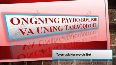 psixologik tushunchalar bo'yicha ta'lim materiali — PDF