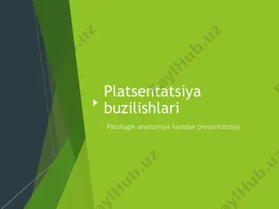 platsentatsiya buzilishlari — PPTX