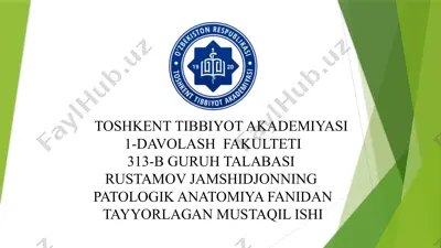 siydik qopi kasalliklari — PPTX