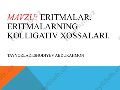 eritmalar — PPTX