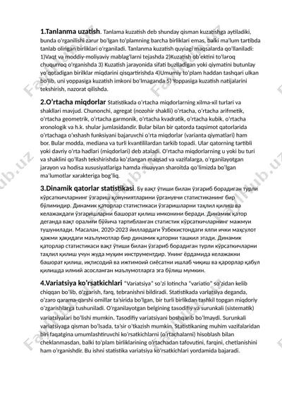 tanlanma uzatish — DOCX