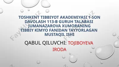 dag'al dispers sistemalar va ularning farmokologiyada ishlatilishi — PPTX