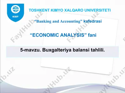 buxgalteriya balansi tahlili — PPTX