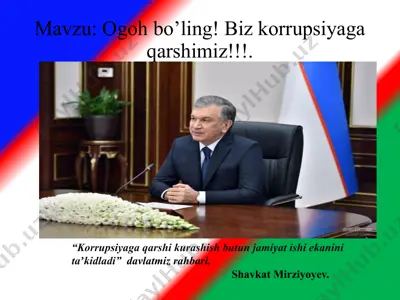 korrupsiyaga qarshi kurashish — PPTX