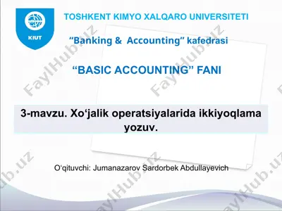basic accounting — PPTX