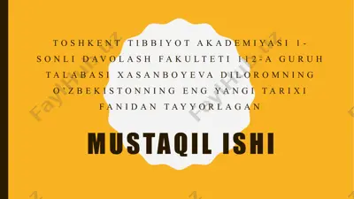 o’zbekistonda paxta yakkahokimligi va ekologik mummolarning kelib chiqishi — PPTX