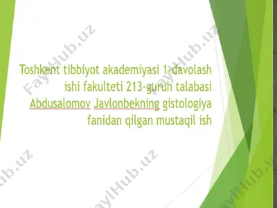 tishlarning tuzilishi — PPTX