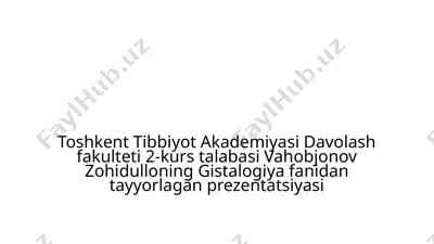 odam embriologiyasi prezentatsiyasi — PPTX