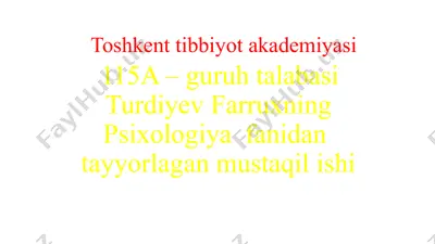 psixologiya fanining ilmiy tadqiqot metodlari — PPTX