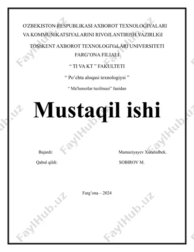 ma'lumotlami saralash algoritmlari — DOCX