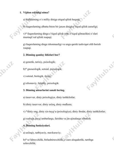 **vijdon erkinligi nima?** — DOCX
