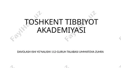 bemorlarda nevrotik holatlarning tahlili — PPTX