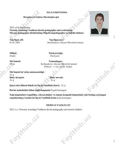 ma'lumotnama — DOCX