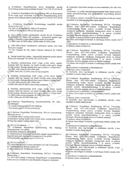 o`zbekiston respublikasining davlat mustaqilligi asoslari — PDF