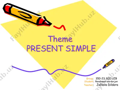 theme present simple — PPT